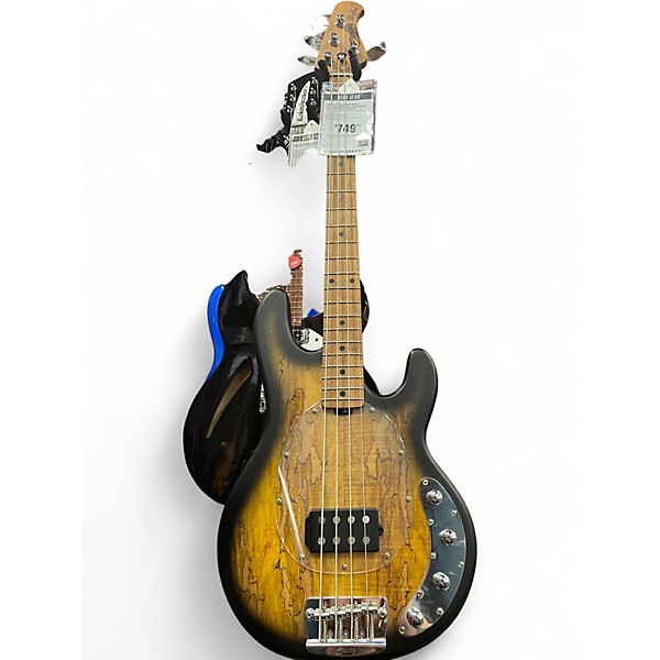 Used Sterling by Music Man Ray34PB Spalted Maple Electric Bass Guitar