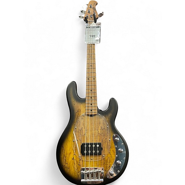 Used Sterling by Music Man Ray34PB Spalted Maple Electric Bass Guitar
