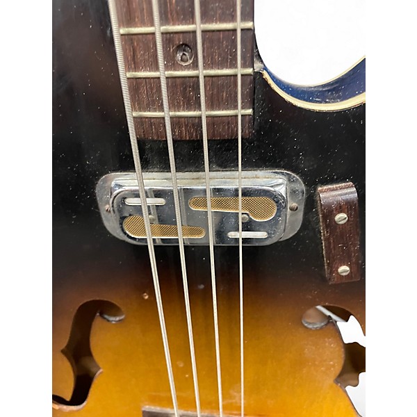 Used 2026 Harmony DOUBLE CUTAWAY BASS Tobacco Sunburst Electric Bass Guitar