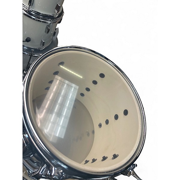 Used Pearl 5 Piece Roadshow Shellpack silver mist Drum Kit
