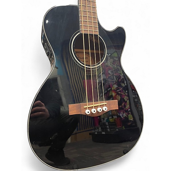 Used Fender CB-60SCE Black Acoustic Bass Guitar