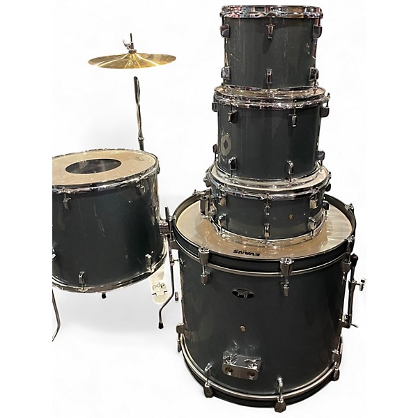 Used Pearl 5 Piece Roadshow Electron Blue Metallic Drum Kit