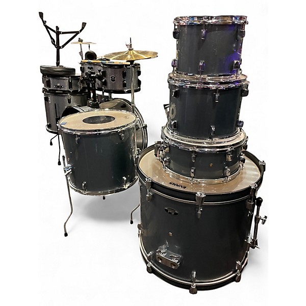 Used Pearl 5 Piece Roadshow Electron Blue Metallic Drum Kit