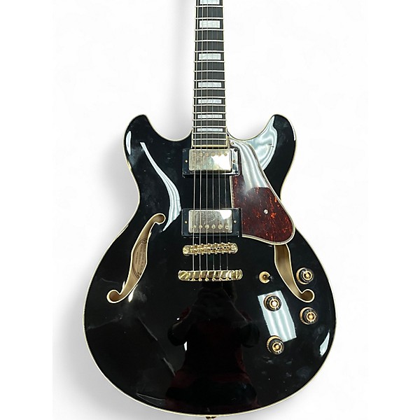 Used Ibanez as93bc ArtCore Expressionist Black Hollow Body Electric Guitar