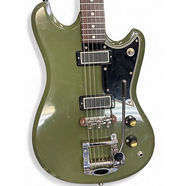 Used Treetone versa Olive Solid Body Electric Guitar