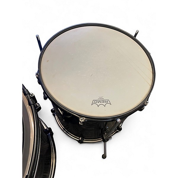 Used Gammon Percussion 5 Piece DRUM KIT Black Drum Kit