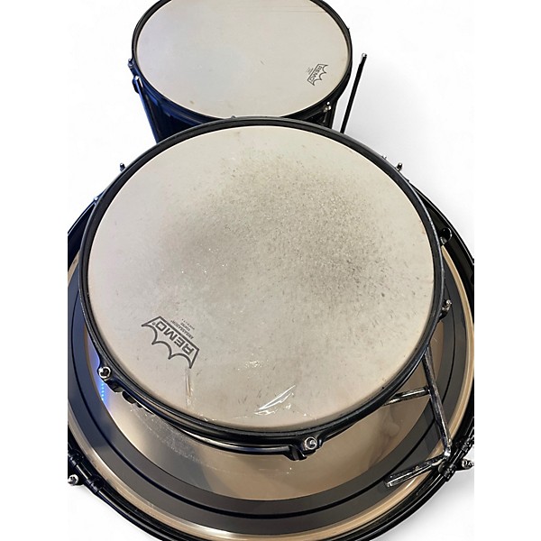 Used Gammon Percussion 5 Piece DRUM KIT Black Drum Kit