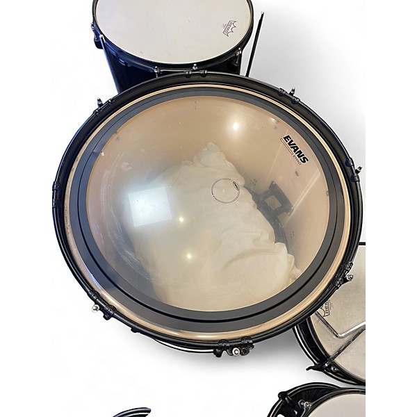 Used Gammon Percussion 5 Piece DRUM KIT Black Drum Kit