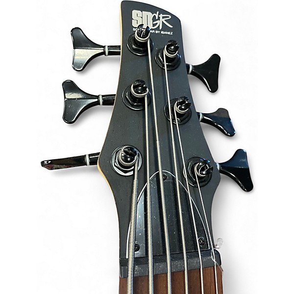 Used Ibanez SR306 Weathered Black Electric Bass Guitar