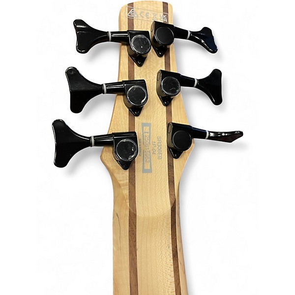 Used Ibanez SR306 Weathered Black Electric Bass Guitar