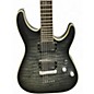 Used Schecter Guitar Research C1 Platinum Trans Black Solid Body Electric Guitar