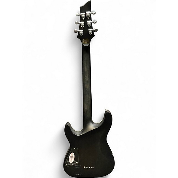 Used Schecter Guitar Research C1 Platinum Trans Black Solid Body Electric Guitar