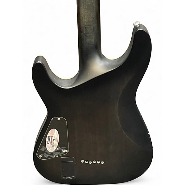 Used Schecter Guitar Research C1 Platinum Trans Black Solid Body Electric Guitar