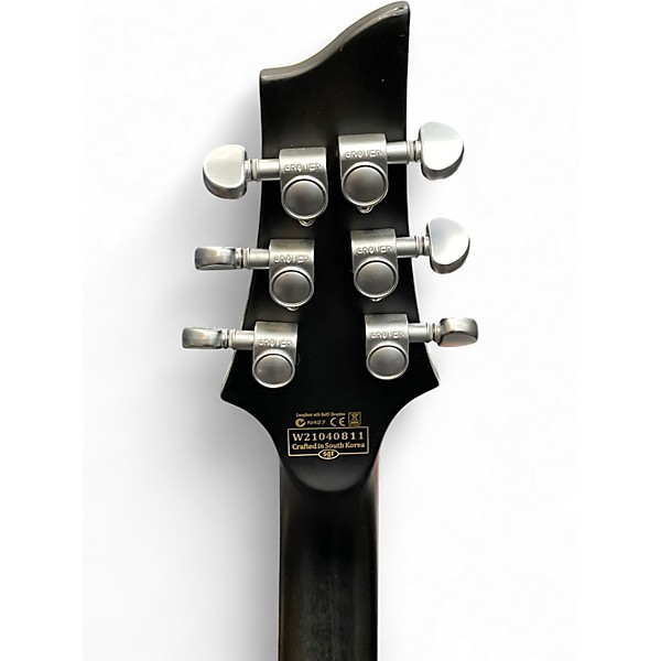 Used Schecter Guitar Research C1 Platinum Trans Black Solid Body Electric Guitar