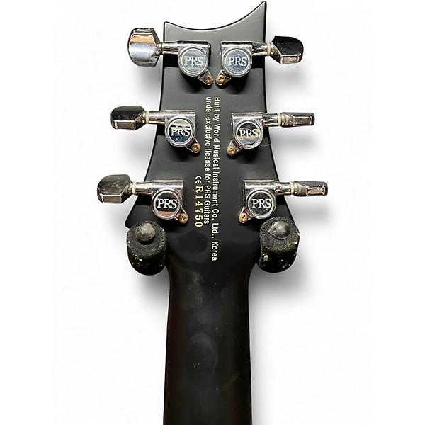 Used PRS SE Santana 24 Satin Black Solid Body Electric Guitar