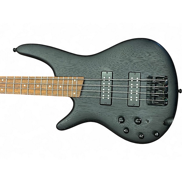 Used Ibanez SR300 Left Handed Weathered Black Electric Bass Guitar