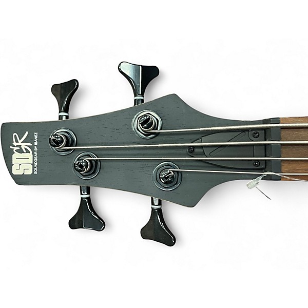 Used Ibanez SR300 Left Handed Weathered Black Electric Bass Guitar