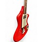 Vintage 1960s Wandre Spatial Fiesta Red Sparkle Electric Bass Guitar