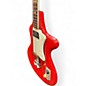 Vintage 1960s Wandre Spatial Fiesta Red Sparkle Electric Bass Guitar