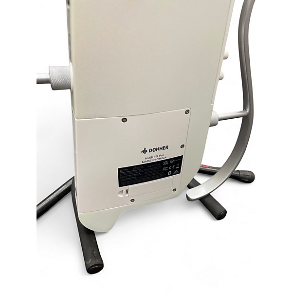 Used Donner HUSH X PRO WHITE-LUXE Solid Body Electric Guitar