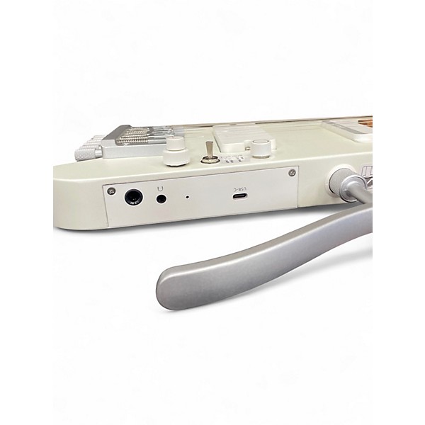 Used Donner HUSH X PRO WHITE-LUXE Solid Body Electric Guitar