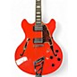 Used D'Angelico Premier Series DC Fiesta Red Hollow Body Electric Guitar