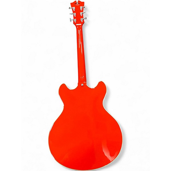 Used D'Angelico Premier Series DC Fiesta Red Hollow Body Electric Guitar