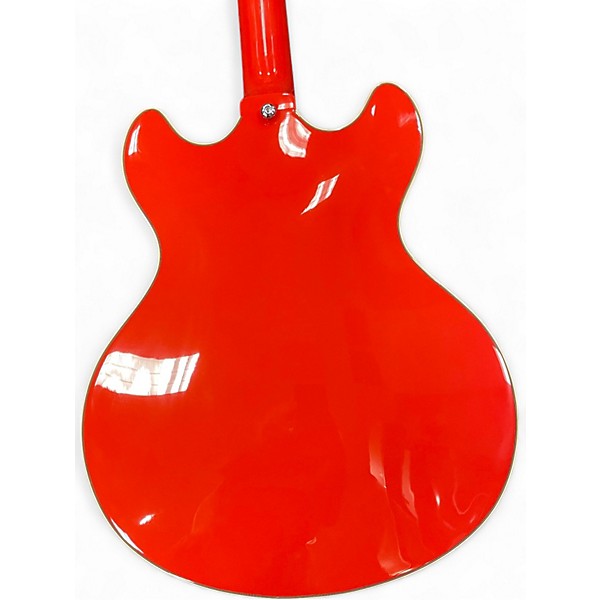 Used D'Angelico Premier Series DC Fiesta Red Hollow Body Electric Guitar