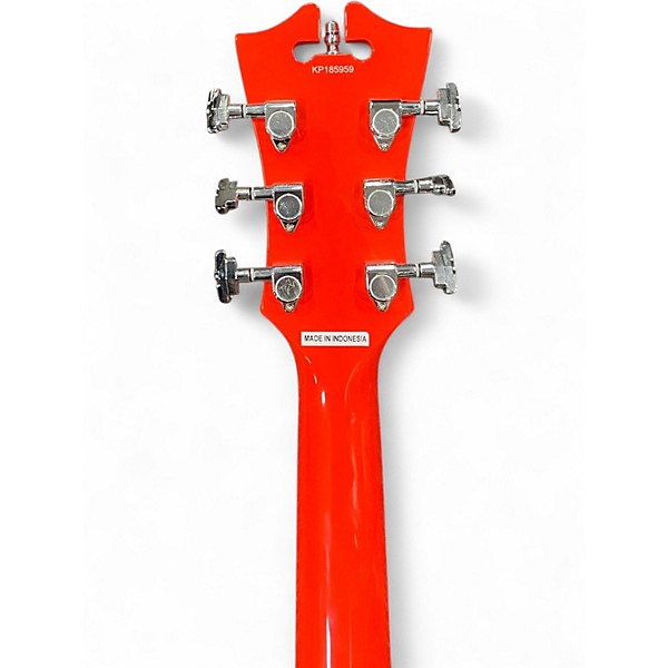 Used D'Angelico Premier Series DC Fiesta Red Hollow Body Electric Guitar