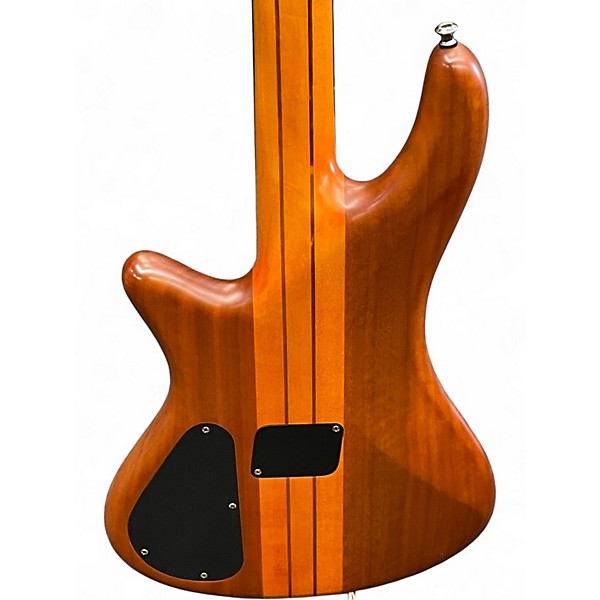 Used Schecter Guitar Research Stiletto Studio 4 String Fretless Satin Honey Electric Bass Guitar