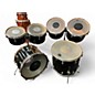 Used Ludwig 6 Piece Quadra-Plus Black Drum Kit