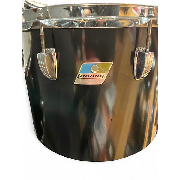 Used Ludwig 6 Piece Quadra-Plus Black Drum Kit