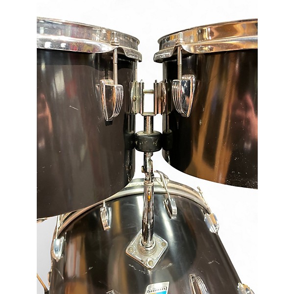 Used Ludwig 6 Piece Quadra-Plus Black Drum Kit