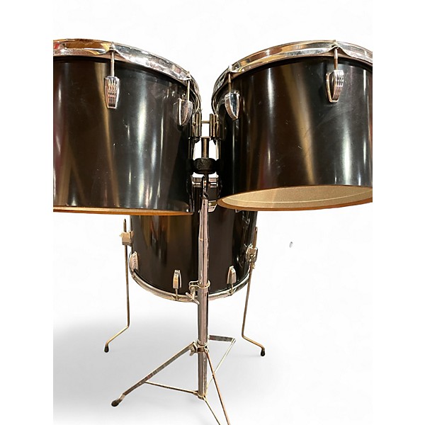 Used Ludwig 6 Piece Quadra-Plus Black Drum Kit