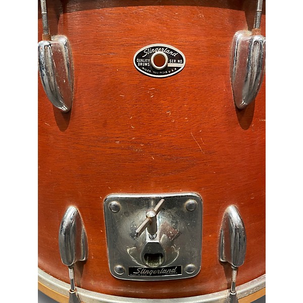 Used Slingerland 4 Piece Drum Set Mahogany Drum Kit