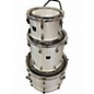 Used TAMA 3 Piece Swingstar Red Badge Metallic White Drum Kit thumbnail