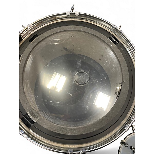 Used TAMA 3 Piece Swingstar Red Badge Metallic White Drum Kit