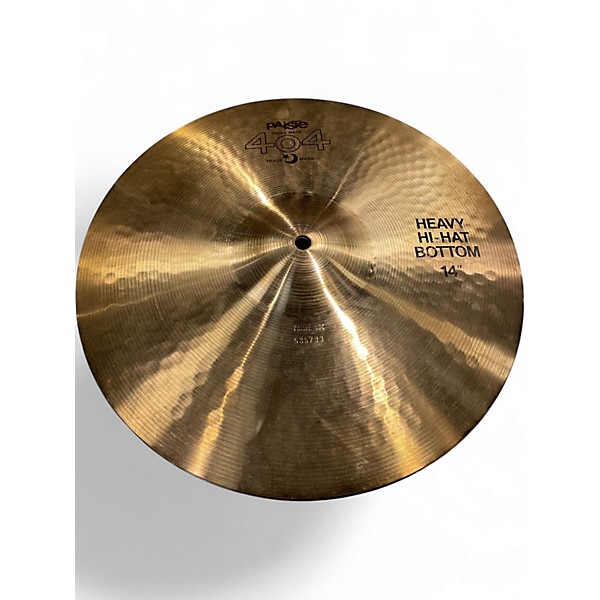 Used Paiste 14in 404 Brown Label Heavy HiHat Cymbal