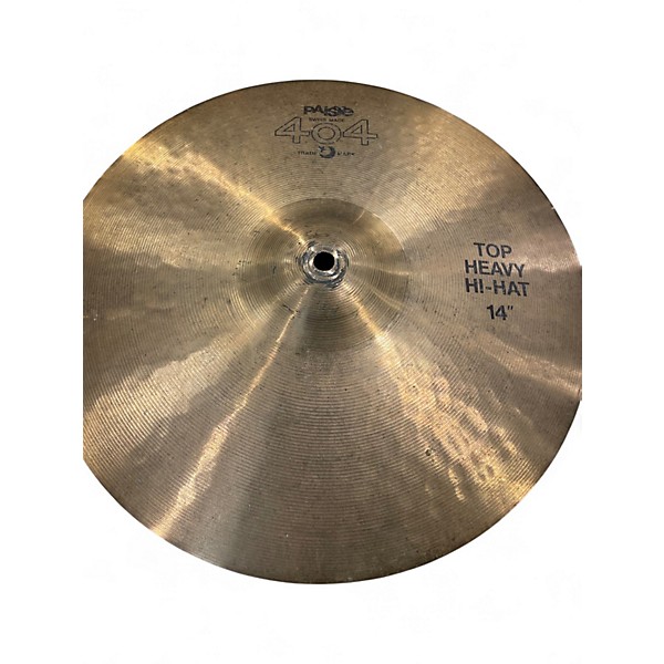Used Paiste 14in 404 Brown Label Heavy HiHat Cymbal