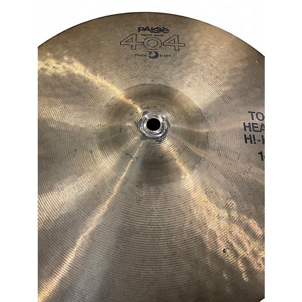 Used Paiste 14in 404 Brown Label Heavy HiHat Cymbal