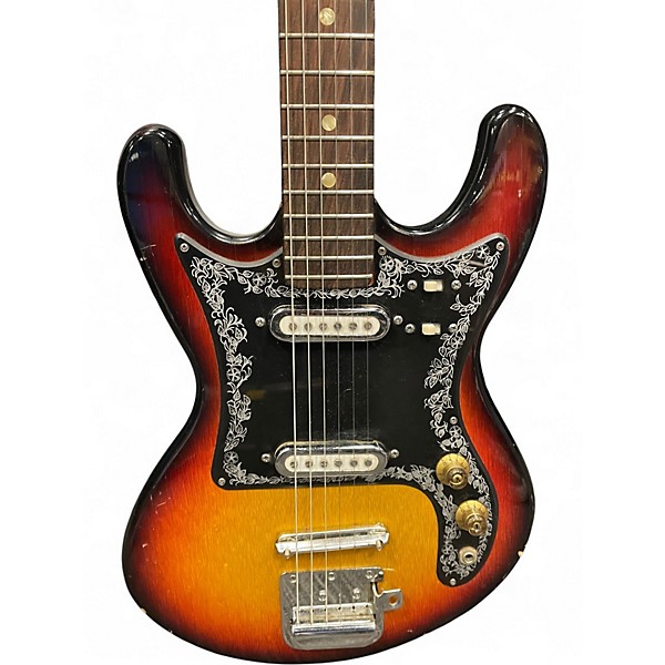 Used 1970s Norma EG 408 2t Cherry Sunburst Solid Body Electric Guitar