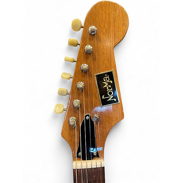 Used 1970s Norma EG 408 2t Cherry Sunburst Solid Body Electric Guitar