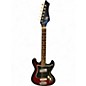 Used 1960s Kingston Double Cut red burst Solid Body Electric Guitar thumbnail