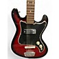 Used 1960s Kingston Double Cut red burst Solid Body Electric Guitar