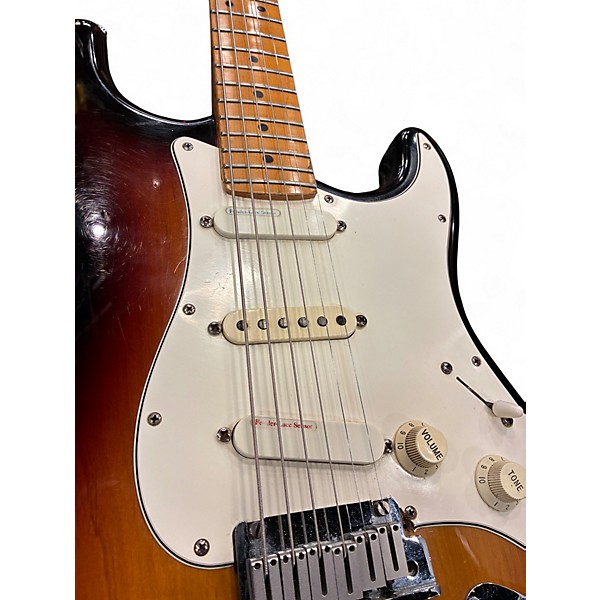 Vintage 1987 Fender Stratocaster Deluxe 3 Color Sunburst Solid Body Electric Guitar