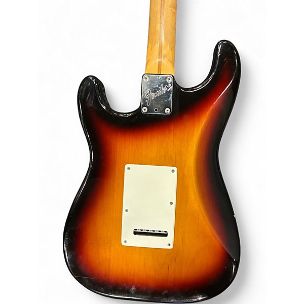 Vintage 1987 Fender Stratocaster Deluxe 3 Color Sunburst Solid Body Electric Guitar