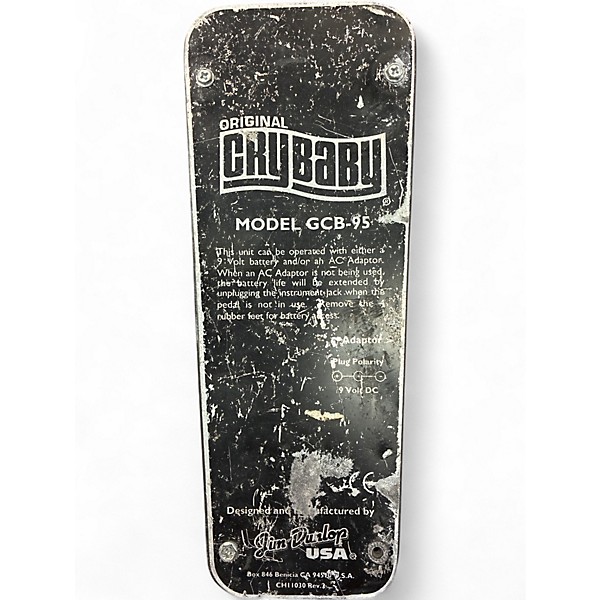 Used Dunlop GCB95 Original Crybaby Wah Effect Pedal