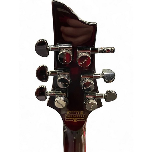 Used Schecter Guitar Research Hellraiser C1 Black Cherry Solid Body Electric Guitar