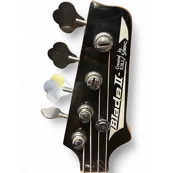 Used 1980s V.m.i Sebring Blade II Black Electric Bass Guitar