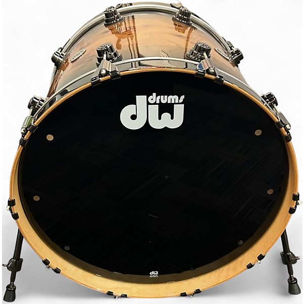 Used DW 4 Piece SSC Collector's Series Exotic Maple VLT Quick Candy Burst Mappa Burl Drum Kit